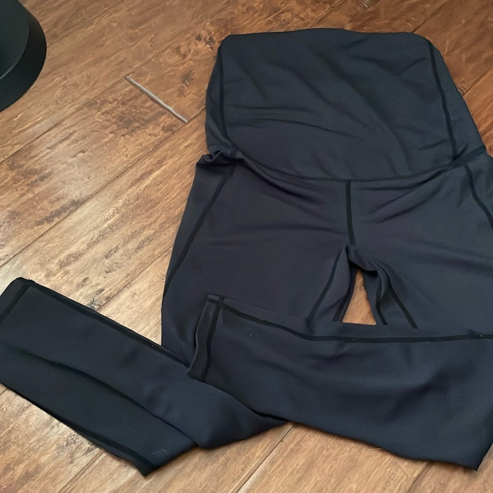 Senita Athletics Maternity Charcoal Leggings